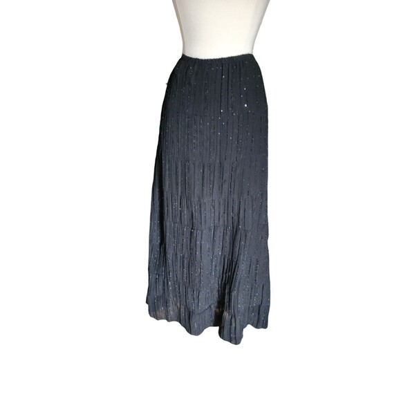 Vintage JBS Whimsigoth Maxi Skirt Womens M Black Broomstick Fairy Grunge Boho - Picture 3 of 7